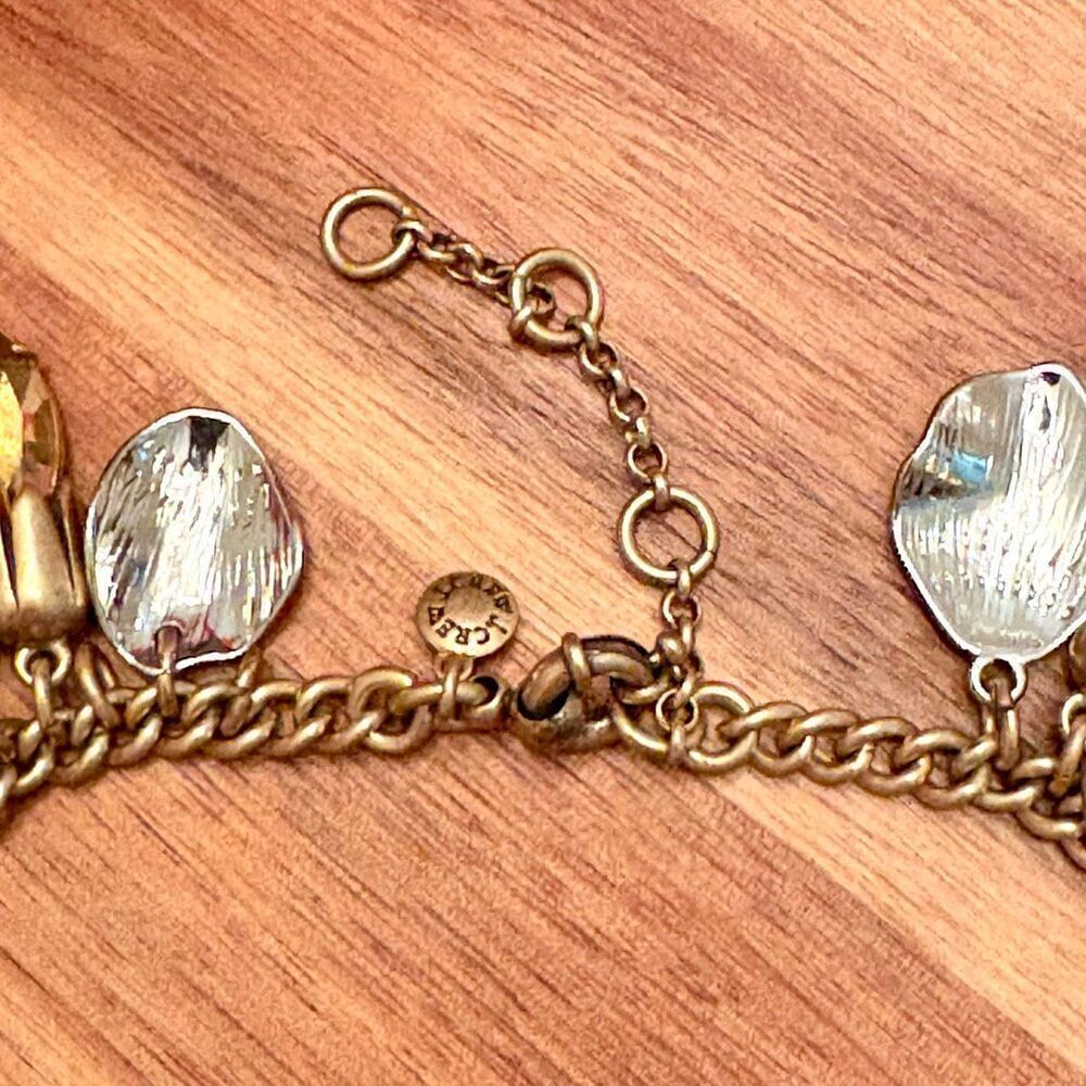 J.Crew | Leaf Cluster Pendant Necklace | Two-Tone | 16 1/2” Length - Picture 5 of 5